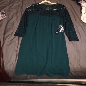 emerald green dress